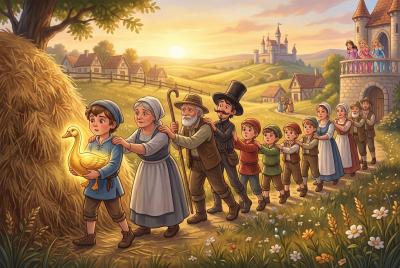 The Golden Goose — bedtime story cover
