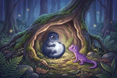 Lili and the Shadow Lizard — bedtime story cover