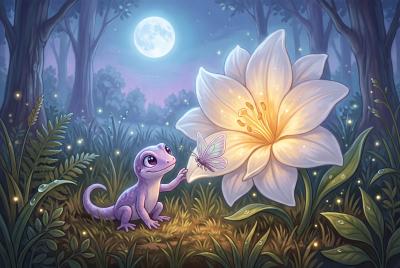 Lili the Lizard — bedtime story cover