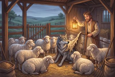 The Wolf in Sheep's Clothing — bedtime story cover